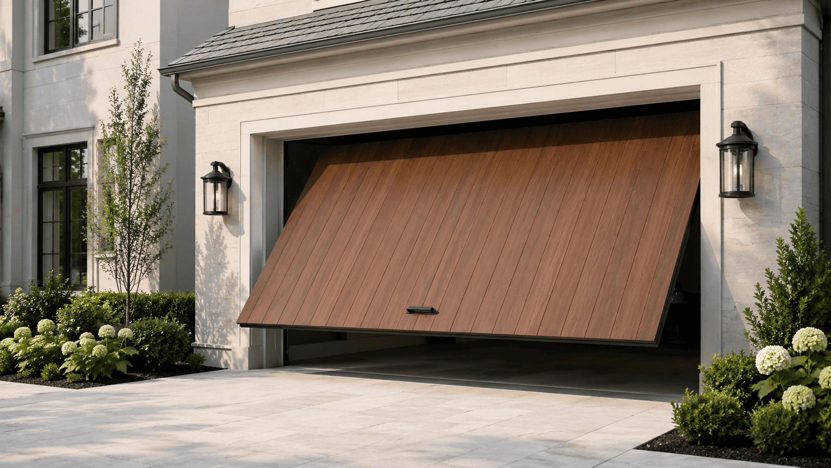 Garage door repair in progress — Mesa